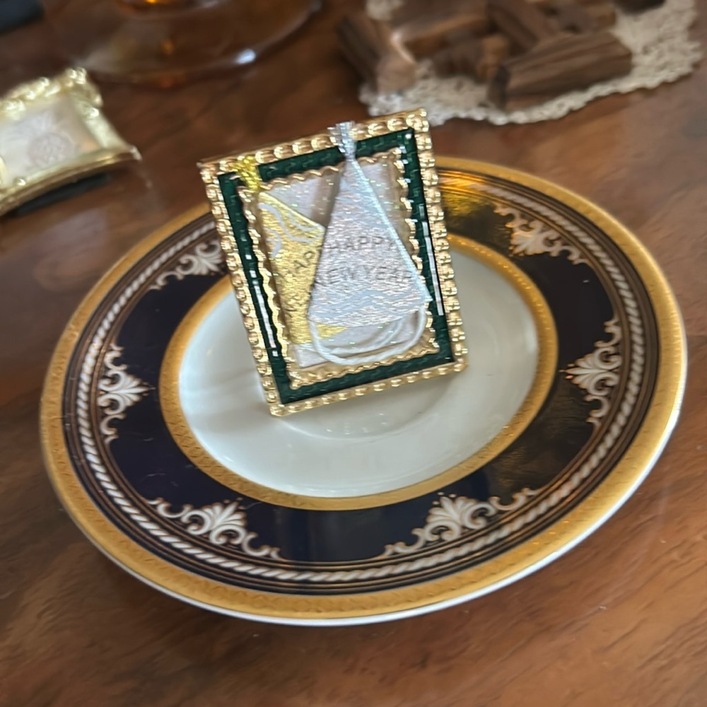 Vintage Framed New Years Hats Picture